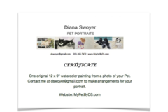 Request Quote: Diana Swoyer - Pet Portrait Artist - Nationwide