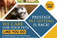 Request Quote: Prestige Pet Sitting Agencies - In Home Pet Sitters - Blacksburg, VA