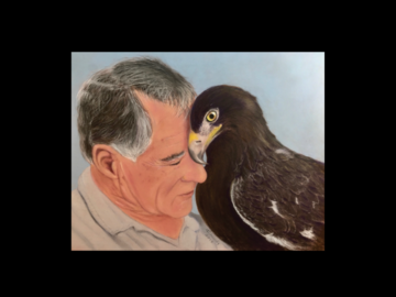 Promotional Art of Person and Eagle (Medium sized)
