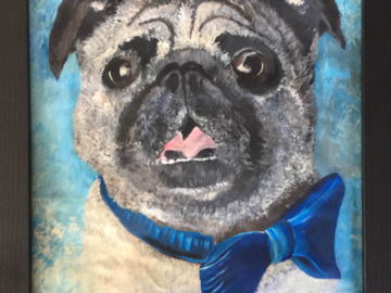 Dog portrait sample by Jill Perla Art