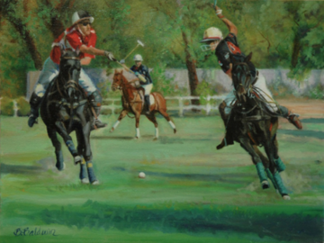 Polo, oil painting by Bobbi Baldwin