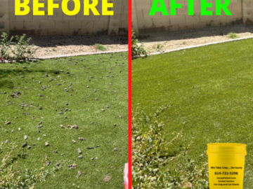 pet waste removal before after