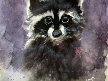 Racoon (Watercolor)