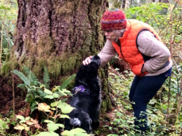 Woman and dog