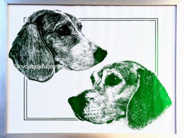 Scout and Zoe the Beagles
