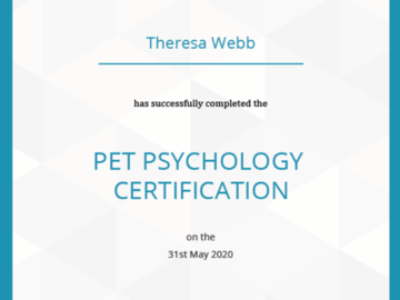 Pet Psychology Certification