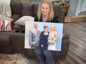 Wedding oil portrait