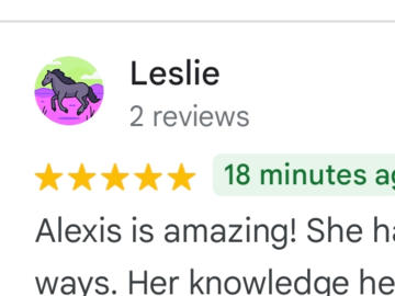 More reviews can be found on my Google and Facebook page for AB Equestrian 