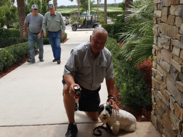 client and his dog