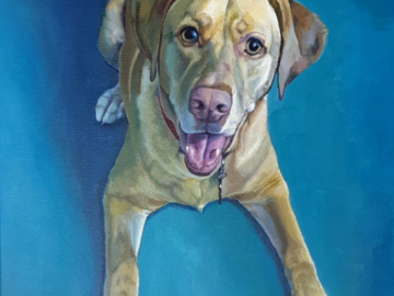 "Duke", acrylic on canvas, 20" x 16"