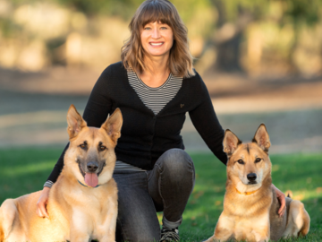 Swetlana Falke, CPDT-KA and her dogs Pollux & Fern