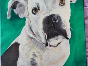 Acrylic painting that I painted for a client of their best friend.