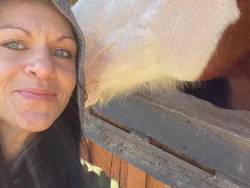 Twister & I. He is my mom's horse.