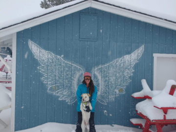 Angel pic of me and my dog!