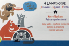 Request Quote: 4 Legged Care - Dog Walking and In Home Pet Sitting - Pensacola, FL