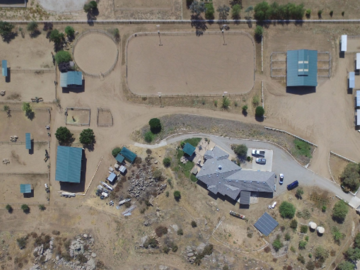 Drone aerial photo of our ranch