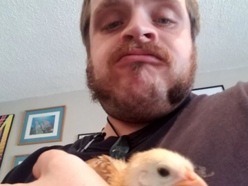 Me and a turkey baby