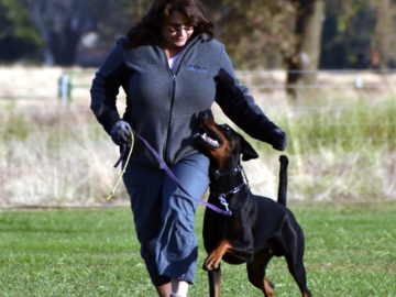 Myself with my competition dog