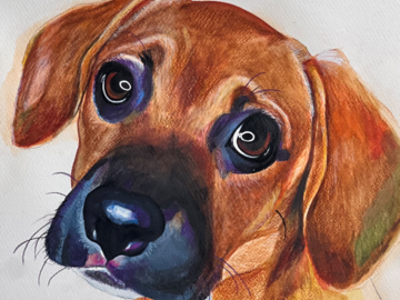 Watercolor Puppy