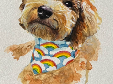 Watercolor Dog