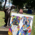 Custom Acrylic Painted Pet Portraits  - Simpsonville, SC