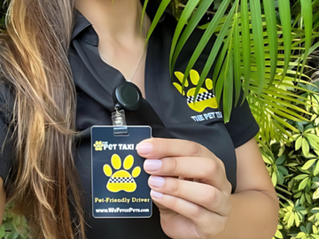 Pet Taxi® = certified professional pet chauffeurs only