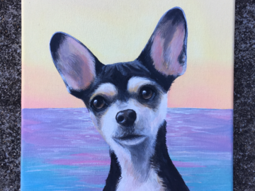 ocean background portrait