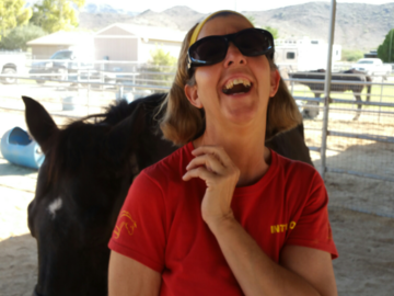 Animals are naturally drawn to Teri Ann, rather she's teaching or helping an animal 