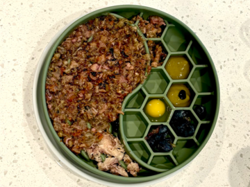 Balanced meal, slow feeder