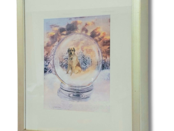 Custom Snow Globe pet portrait