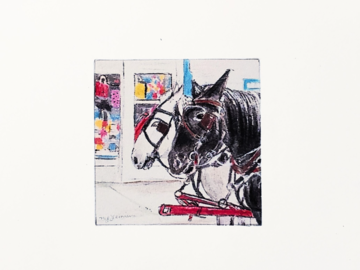 Miniature 2" x 2" Watercolor Pet Portrait 