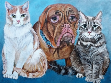The Fur-Family Trio 