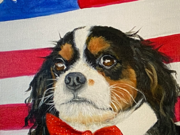 8x10 oil painting of a customer's dog