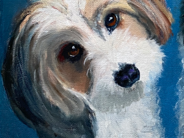 8x10 oil on canvas portrait for a customer