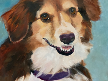 9x12 oil painting for customer
