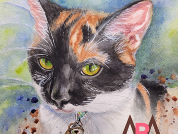 cat pet portrait
