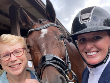 Cathy with Selfie and Adrain (clients)