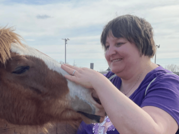 Tami Friday and Anthem the horse
