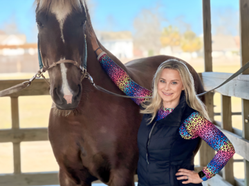 This handsome horse is a model