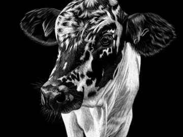 Cow Portrait ‘Cookies and Cream’