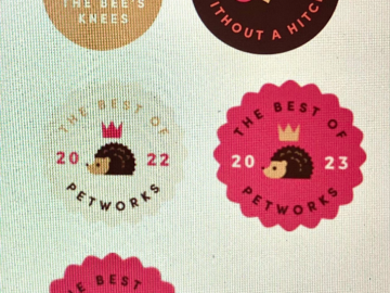 The Bee's Knees Award, and Best Nutritional Consultant - Pet Works 2022, 2023, and 2024.