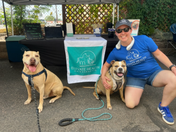 Dr. Jen and some dog patients as Pups and Pints 25