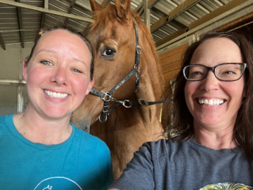 Dr. Jen and one of her horse patients