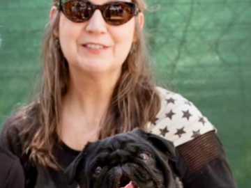 Draven and me at Pug Prom 2025