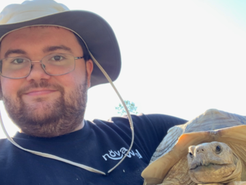 Cole and Turtle at Zoo