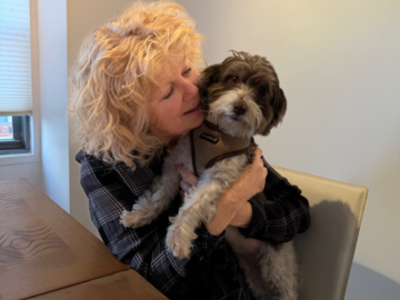 Me and Chel.  My 13 yo Havanese.