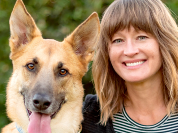 Lana and her dog Pollux