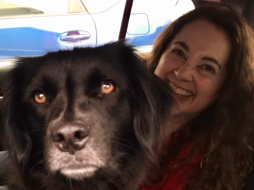 My beloved pup and me