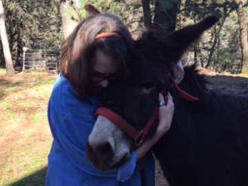 Donkey Oti was a wonderful hugger.