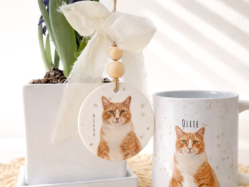 custom pet portrait keepsake 